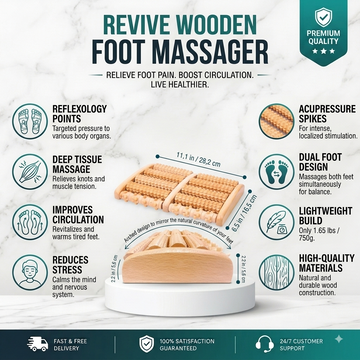 Wooden Foot Massager